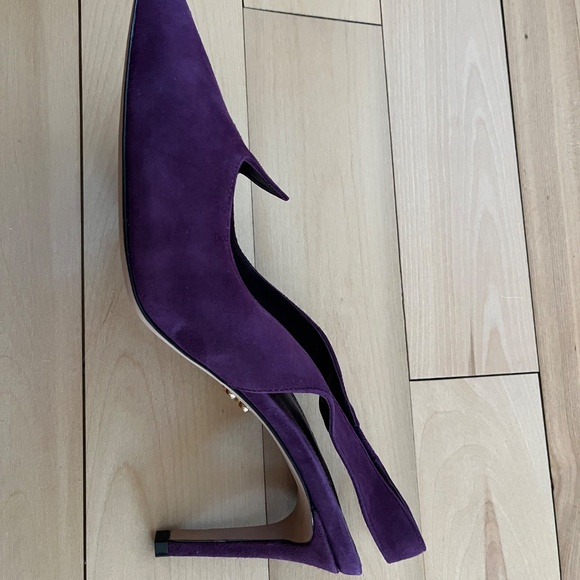 Zvelle purple suede pumps - Picture 4 of 5
